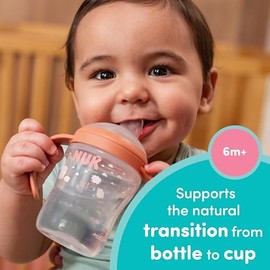 NUK Perfect Match - Taza de aprendizaje de 5 onzas, paquete de 2 – boquilla suave, asas de fácil agarre, sin BPA, a prueba de derrames