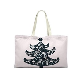 Le Jardin du Lin Printed Shopping Bag Reusable Foldable Fabric Bag with Two Long Handles Size: 50 x 40 cm