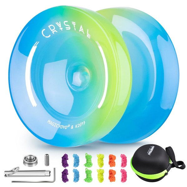 Responsive Yoyo for Kids Beginners, Professional Crystal Yoyo K2 Dual