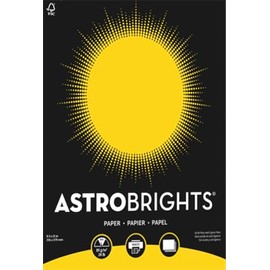 Astro Color Paper, 24 lb, 8 1/2 x 11, Solar Yellow, 100 Sheets