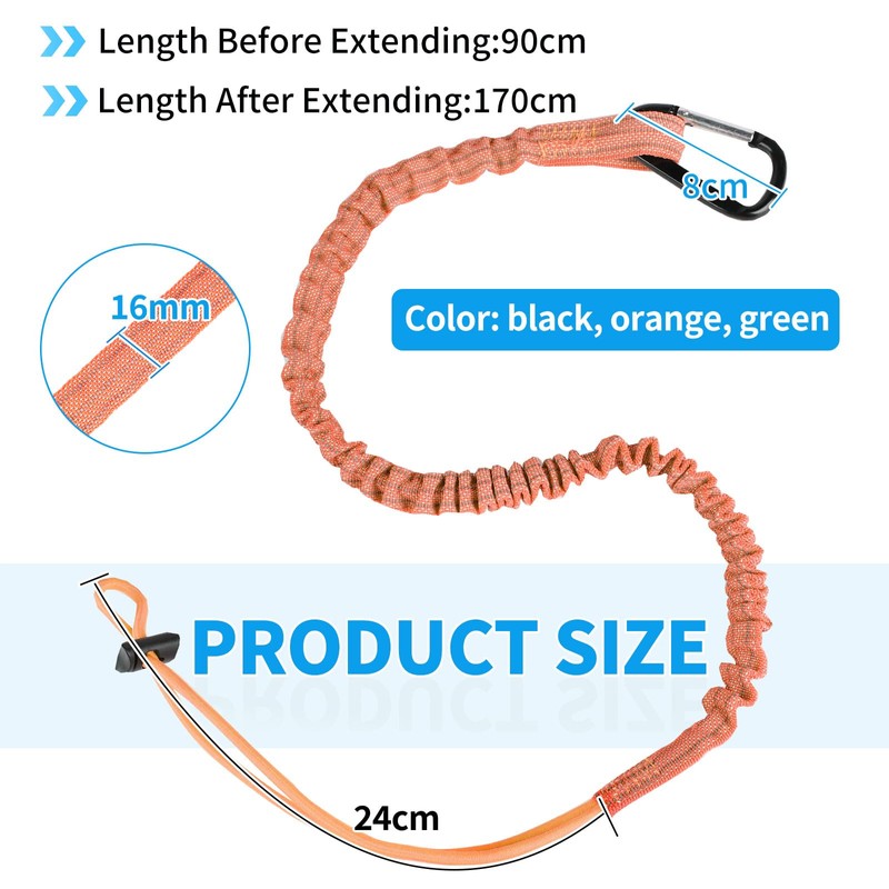 DBREAKS Pack of 3 Tool Fall Protection, Safety Lanyard with