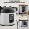 Commercial 60-Cup Rice Cooker 13.74 Qt/13 Liter Large Nonstick Inner