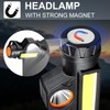 Skywolfeye Rechargeable Headlamp Super Bright LED Head Torch,Adjustable Beam,Lightweight Head