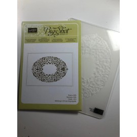 Stampin' Up! HOLIDAY FRAME Embossing Folder - Brand New