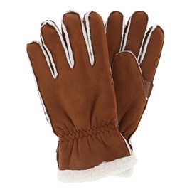 Isotoner Mens Microsuede Winter Glove with Faux Fur Outseam Large Cognac Cognac Cognac 90, Cognac