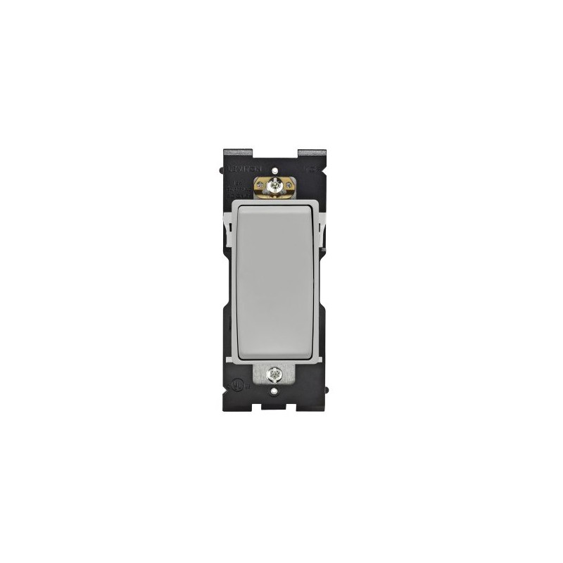 Leviton Renu Switch RE153-PG for 3-Way Applications, 15A-120/277VAC (Pebble Grey)