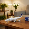 QIYUMOKE 1/240 747 for United Resin Airplane Model with Display
