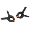 Zangc Plastic nylon spring clips 2 inches Black small clips