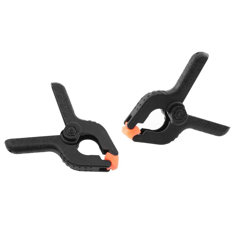 Zangc Plastic nylon spring clips 2 inches Black small clips