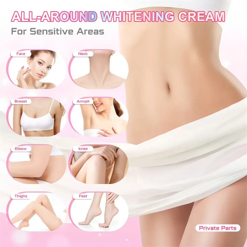 L 2 Cremas Blanqueadoras Cuerpo Zonas Intimas Cuello Z