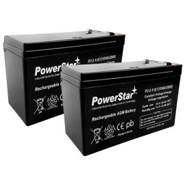 PowerStar 2 x 12V 9Ah SLA Battery for Razor Dirt Quad / Ground Force 7Ah 7.5Ah 8Ah Battery