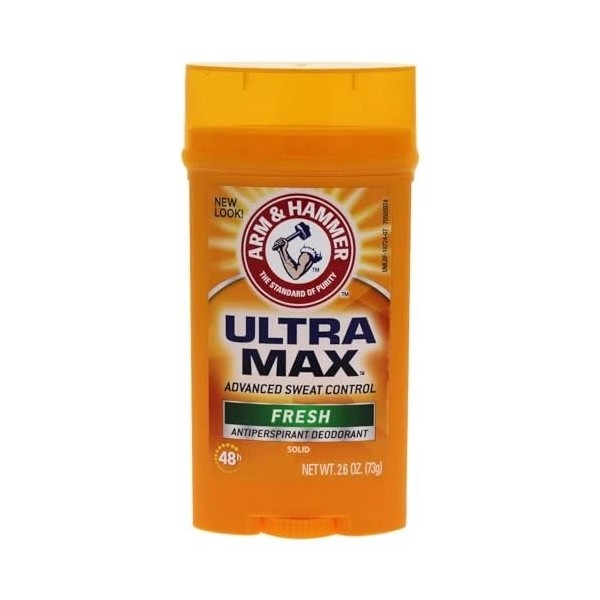 Arm & Hammer Ultra Max Invisible Solid Antiperspirant Deodorant, Fresh,