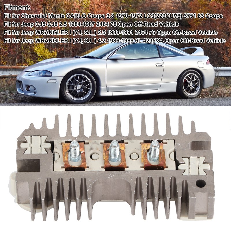 Alternator Rectifier Bridge 1852209 Replacement Accessory Fit For Wrangler/CJ5‑CJ8