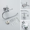 WOLIBEER Crystal Toilet Paper Holder, Polished Chrome Tissue Paper Holder