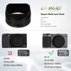 Haoge Square Metal Lens Hood for RICOH GRIII GR3 HDF