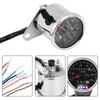 Cafe Racer Custom Motorcycle Mechanical Speedometer with LED Indicator Odometer