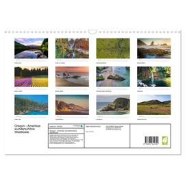 Oregon - Amerikas wunderschöne Westküste (Wandkalender 2026 DIN A3 quer), CALVENDO Monatskalender: Natur Pur im Westen Amerikas. (CALVENDO Orte)