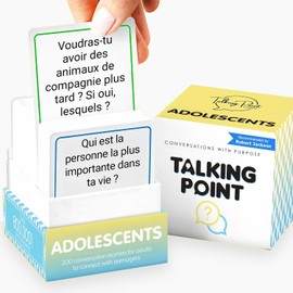 200 Teens Conversation Cards - Adolescents en Français - Connecting Parents with their Teenagers - Reduce Screentime with Fun & Deep Conversation - Avoid Conflict, Improve Communication - French