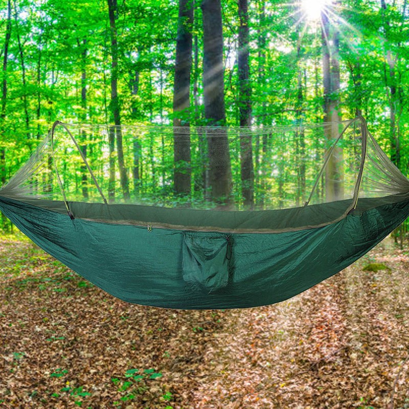 Double / Single Portable Camping Travel Hammock Hanging Bed with