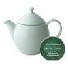 FORLIFE Dew Teapot with Basket Infuser, Minty Aqua, 32 oz/946ml