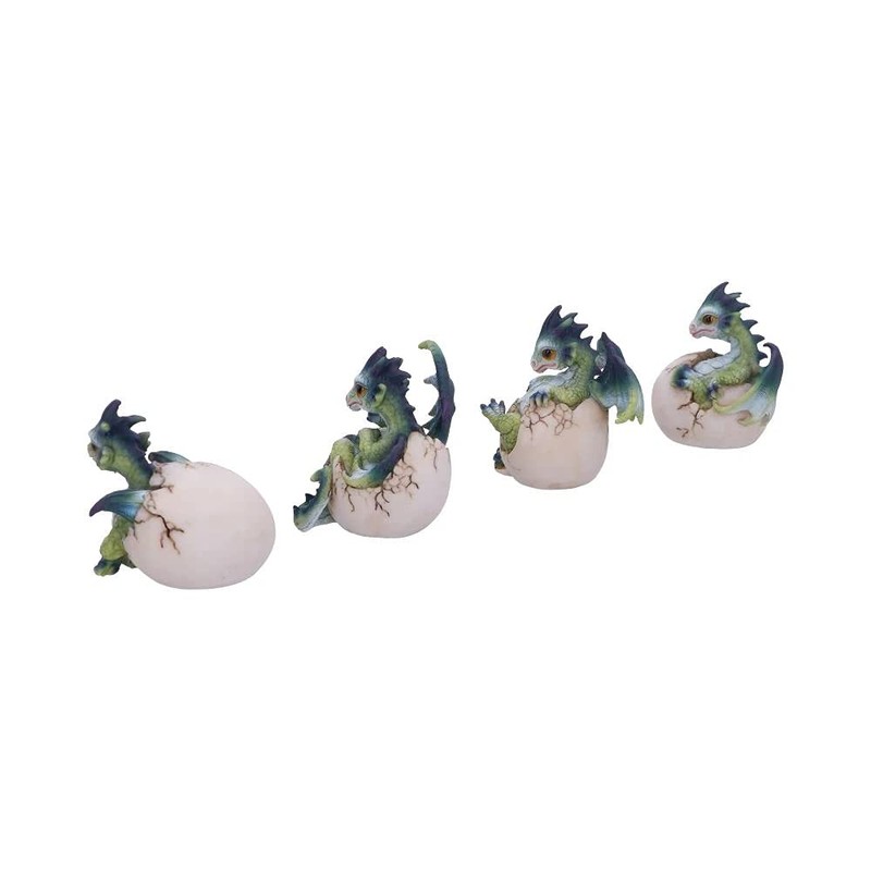 Nemesis Now Hatchlings Emergence (Set of 4) 8cm, Dragonling Hatching
