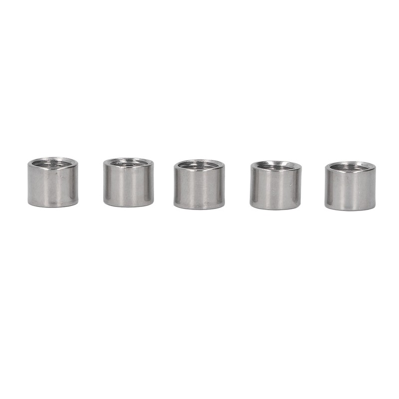 50Pcs M8 Female Thread Coupling Nut Rugged Stainless Steel Maintenance