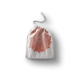 Le Jardin du Lin Bedruckte Baumwoll Taschen mit Kordelzug, Einkaufstasche, Beutel, Stoffsack, Stofftasche, Gemüsesack, Wiederverwendbare, Umweltfreundlich, Mehrzweck, Faltbar, Größe: 40x50 Cm