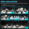 12Pods Full Angle All Pure White LED Rock Lights Full