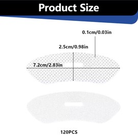 Mundpflaster Schlafen, 120 Stück Mouth Tape for Sleeping, Mouth Plaster Against Snoring, Helps Develop the Habit of Breathing Through the Nose and Relieves Snoring at Night, Weiß