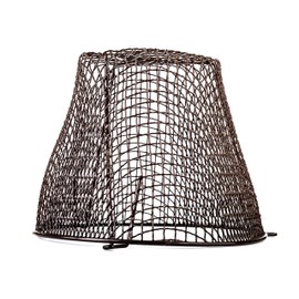 Tower Flue Components CGDK6BR Plastic Coated Circular Boiler Terminal Guard, Brown, 11.5" Dia x 9" D