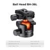 K&F Concept 36mm Metal Tripod Ball Head 360 Degree Rotating
