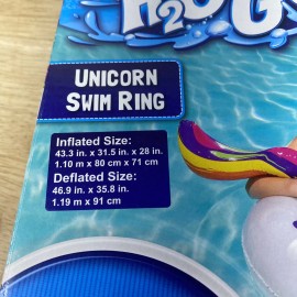 Bestway UNICORN Swim Ring Bestway Inflatable 40” Float Vinyl H2O-GO Rainbow