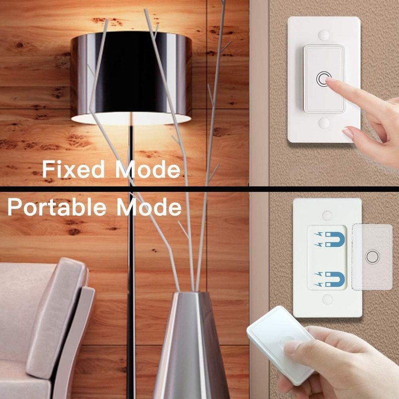 LoraTap Remote Control Outlet: Wireless Wall Switch — 656ft Range