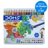 DOMS Supersoft Non-Toxic Colour Pencil Set in Flat Tin Box