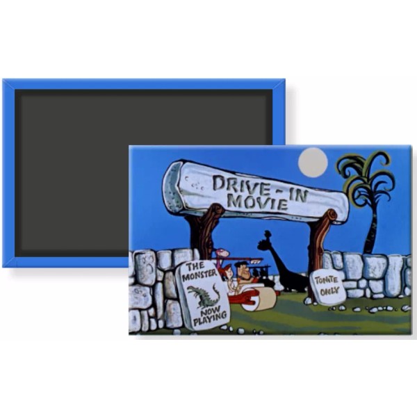 Unbranded, Custom Made Flintstones Drive In Movie Intro Image Fred