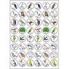 Okina Paris Seal PS154 Bird Seal, 192 Pieces
