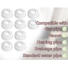 Lhbwhiz Pack of 10 Heating Pipe Rosette, Plastic Heating Pipe