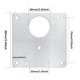 4 Pcs Stainless Steel Hinge Repair Plate, Cabinet Hinge Repair Plate with Hole Bracket, Kitchen Door Hinge Repair Plate with Custom Screws for Kitchen Furniture Wardrobe (4)