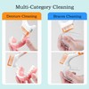 Octuitey Denture Brush 4Pcs Denture Toothbrushes，Denture Cleaning Care Cleaning Brush