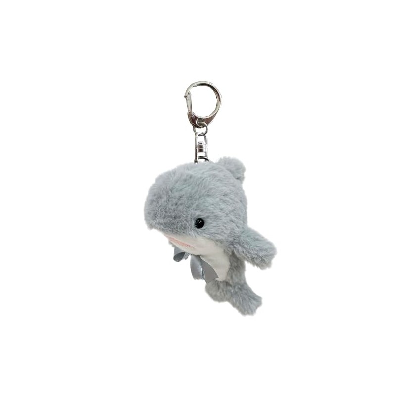 Stream Market Mascot Keychain Lanyard Charm Plush Dolphin Shark TY032-C