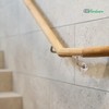 EAI Polished Chrome Handrail Brackets for Stair Bannister, 2 Pack