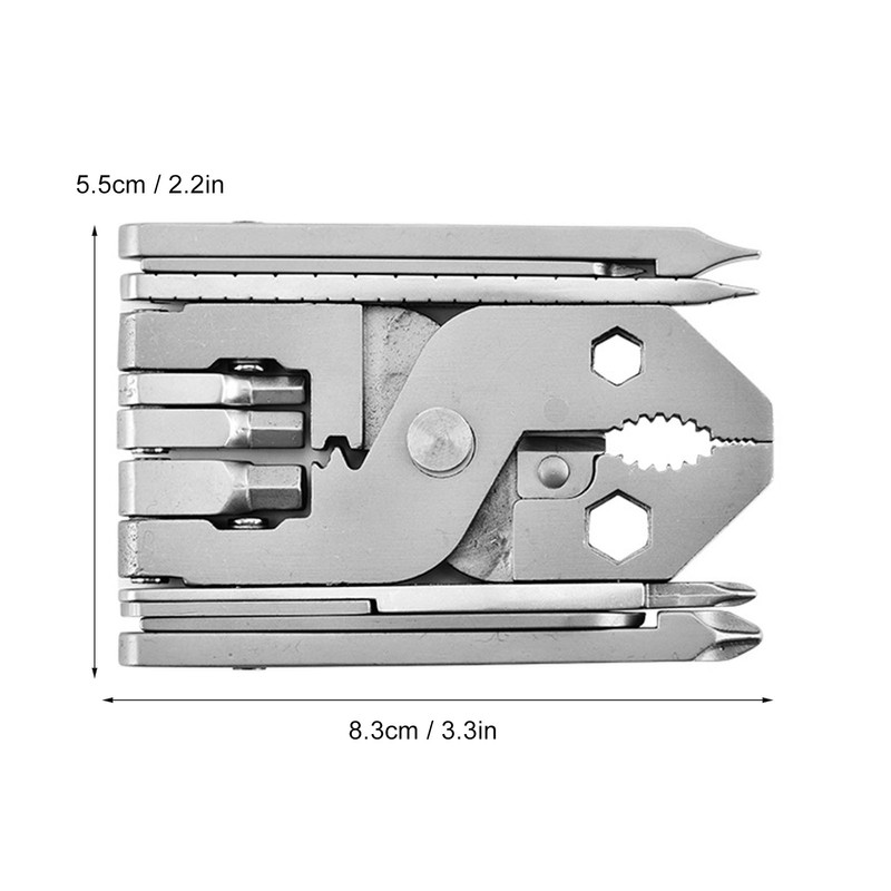 25 in 1 Foldable Pliers Stainless Steel Multifunctional Compact Pliers