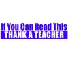 EvolveFISH If You Can Read This Thank a Teacher Bumper