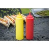 TableCraft Nostalgia 2-Piece Ketchup and Mustard Dispenser Set, 12-Ounce, Red/Yellow