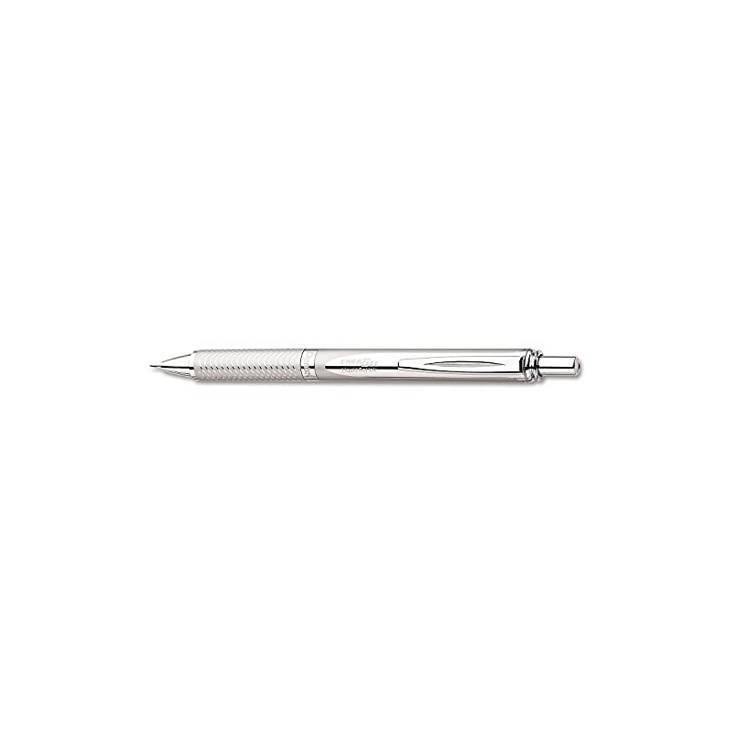 Pentel BL407A EnerGel Alloy RT Retractable Liquid Gel Pen.7mm, Chrome