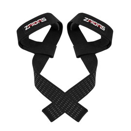 ZAIDAS Wrist Strap, Training, Muscle Training, Grip Assistance, Includes Pat, Black