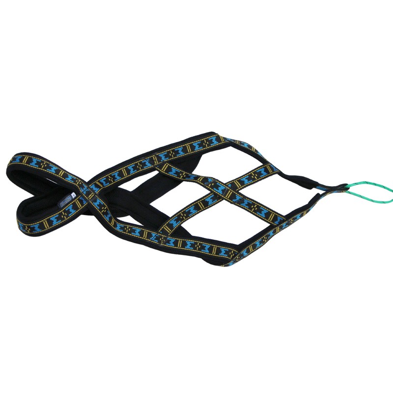 Weight Pulling Sledding Dog Harness X-Back Style Black Large, 21"