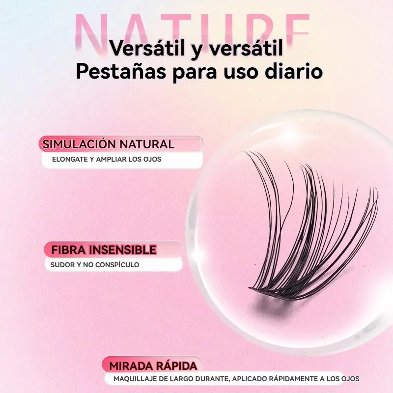Kit De Pestañas Postizas Diy Extensiones 30d 40d 10~14mm