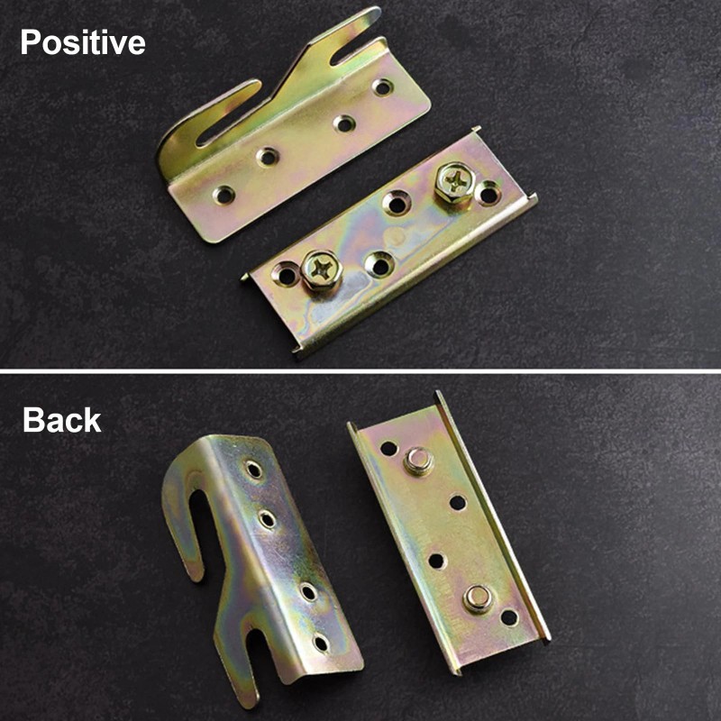 Fulycin 4 Pack Bed Rail Brackets - Heavy Duty Wooden