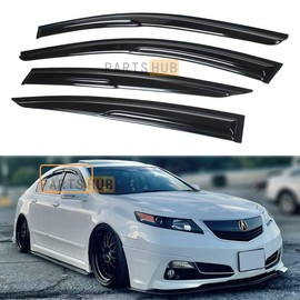 Fits for 2009-2014 Acura TL UA8 UA9 JDM Mugen Style Window Visors Rain Guards Deflector